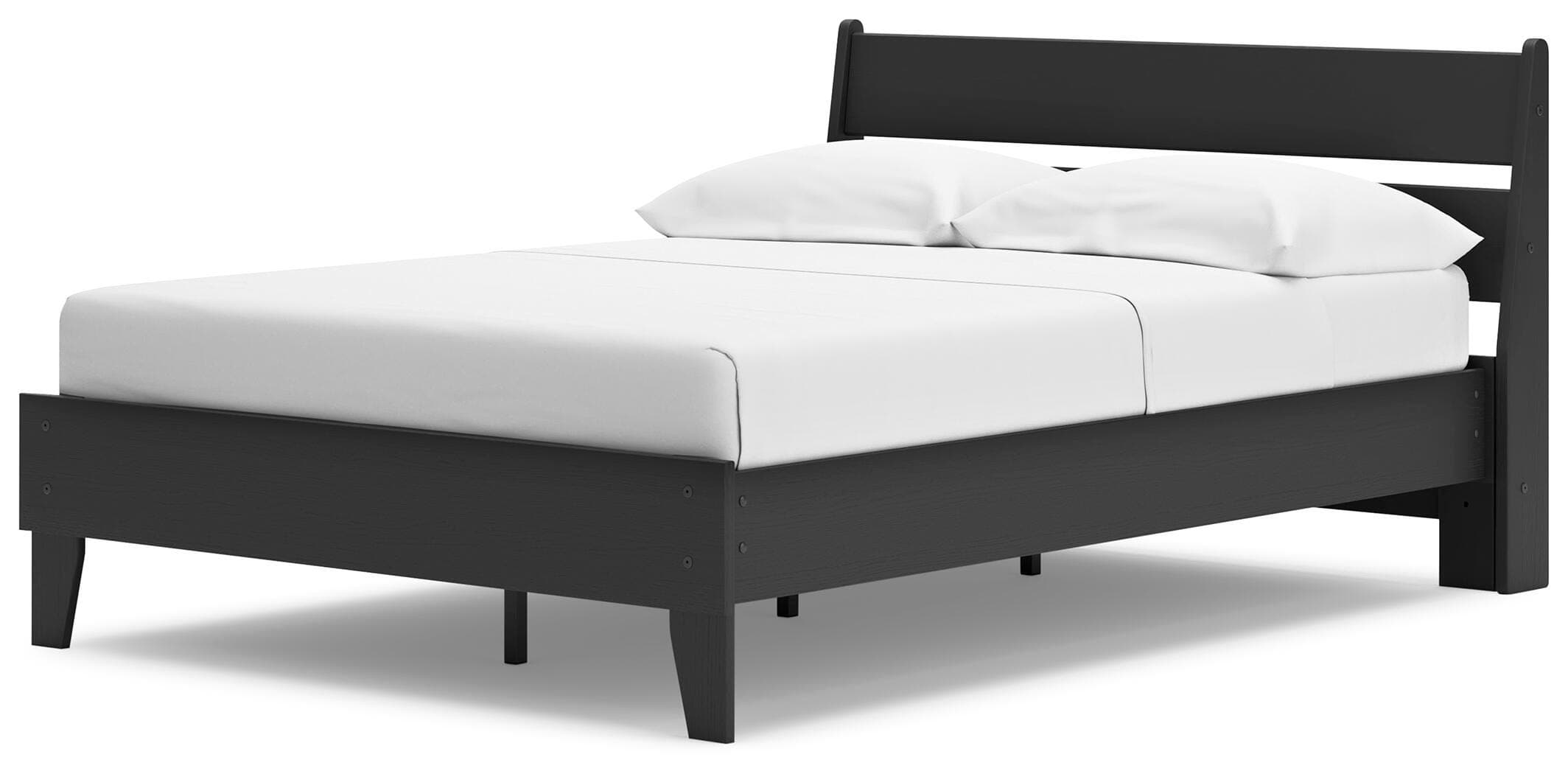 Socalle Full Panel Platform Bed — Black/Gray — view 4