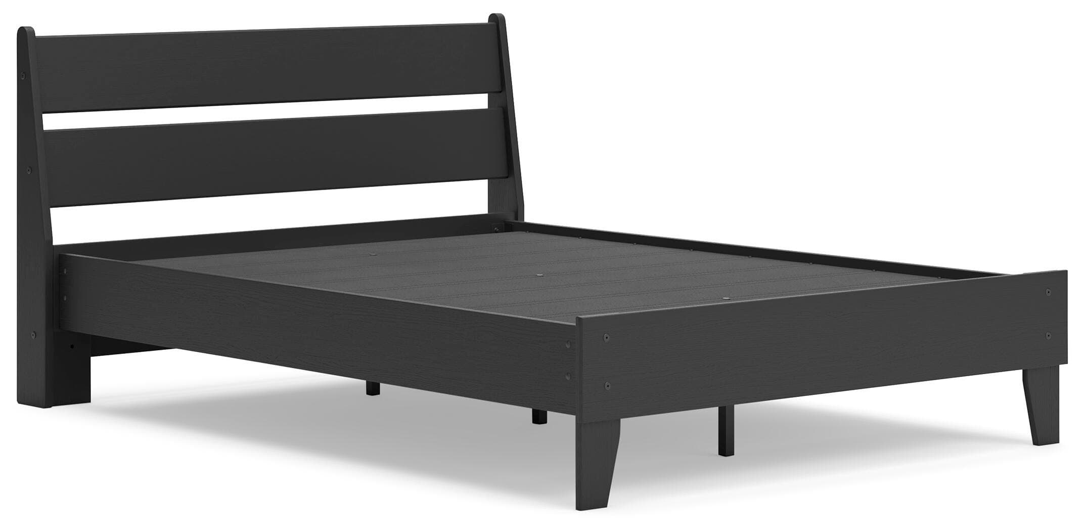 Socalle Full Panel Platform Bed — Black/Gray — view 3