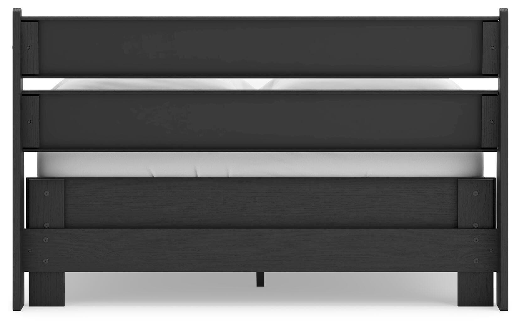 Socalle Full Panel Platform Bed — Black/Gray — view 7