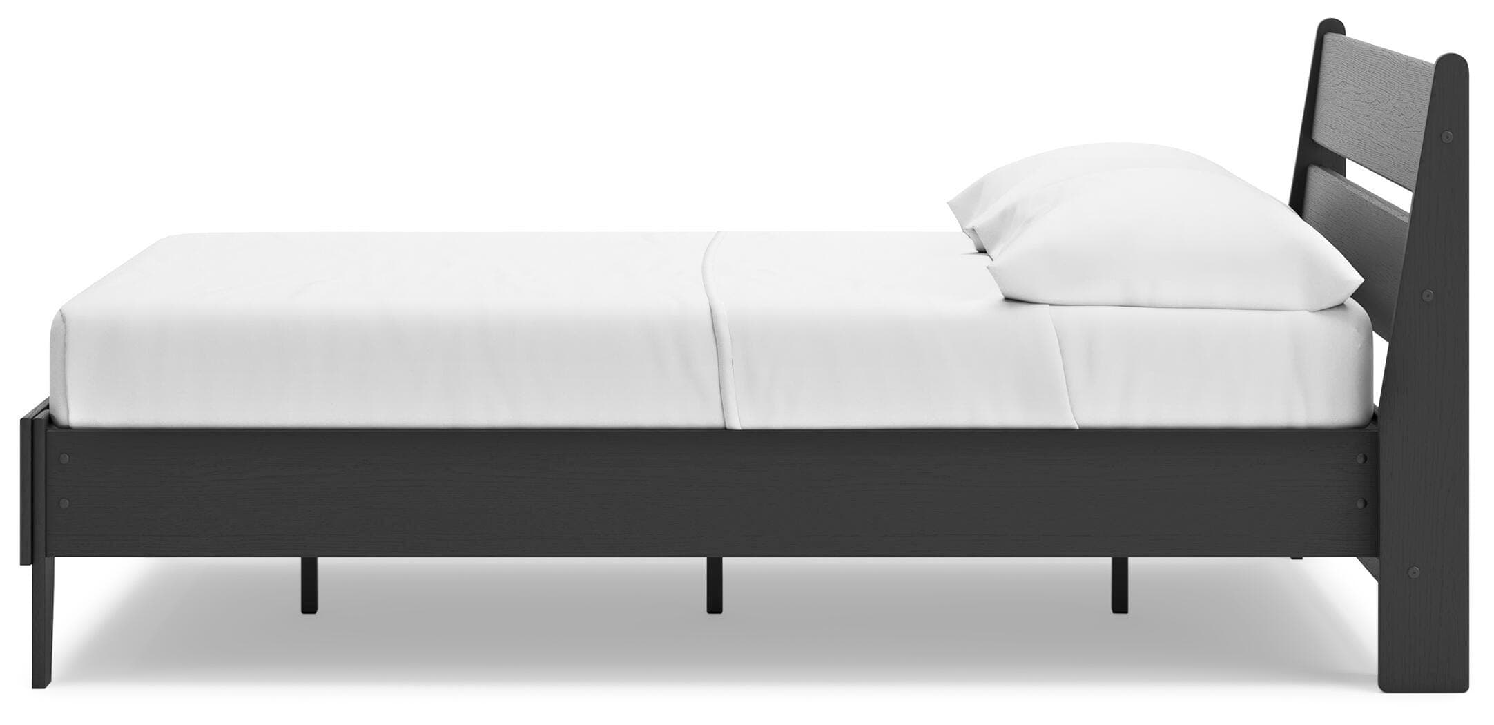 Socalle Full Panel Platform Bed — Black/Gray — view 8