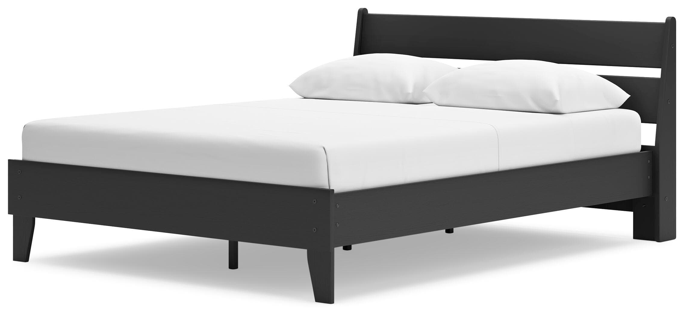 Socalle Queen Panel Platform Bed — Black/Gray — view 4