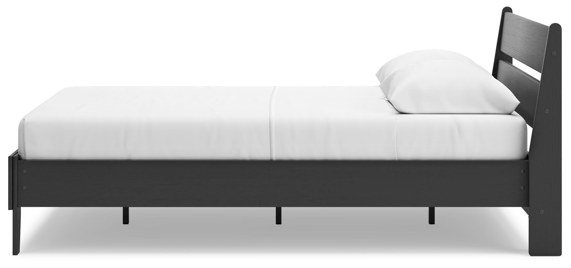 Socalle Queen Panel Platform Bed — Black/Gray — view 8