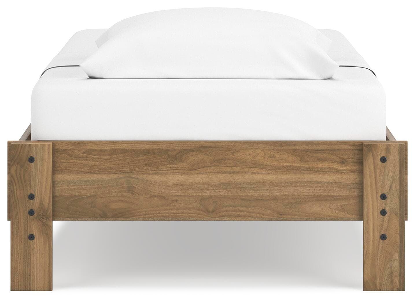 Deanlow Twin Platform Bed — Brown/Beige — view 7