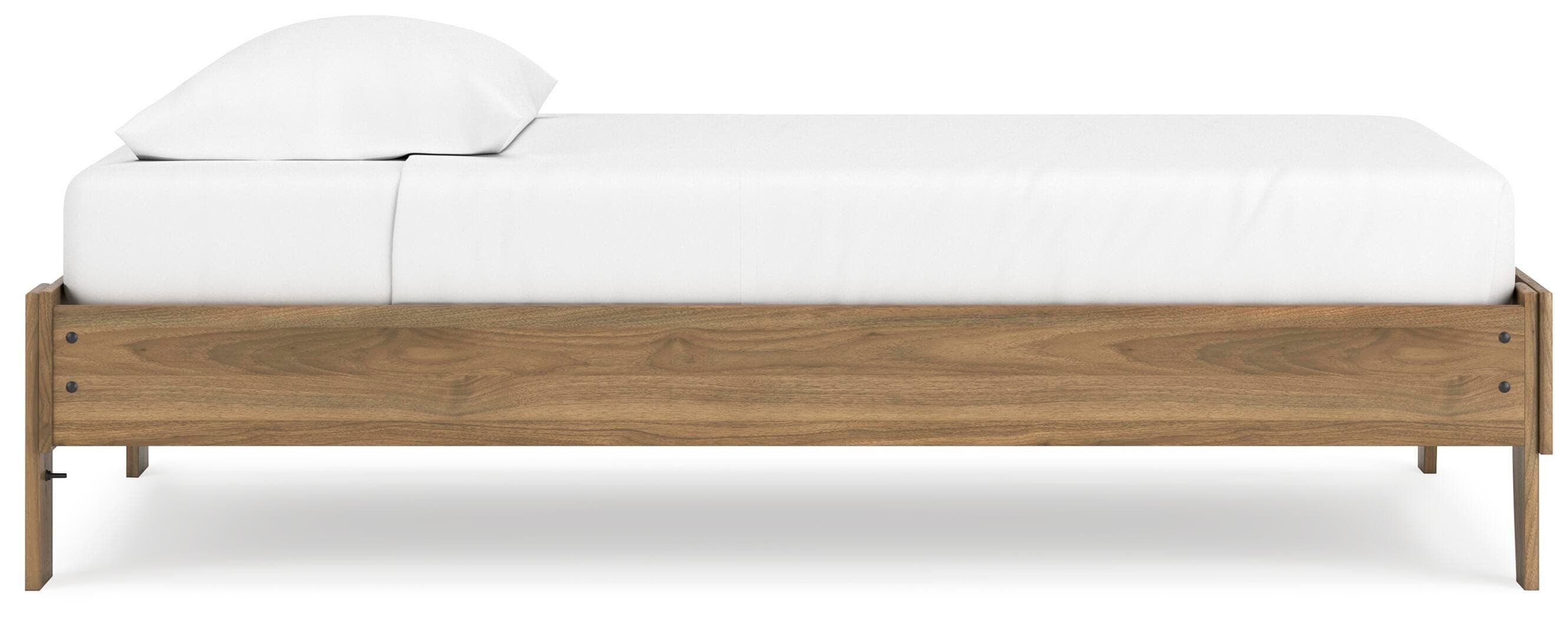 Deanlow Twin Platform Bed — Brown/Beige — view 6