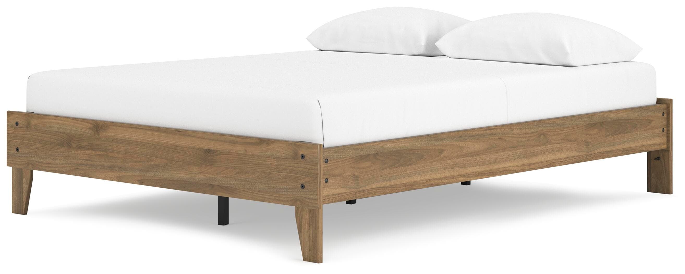 Deanlow Queen Platform Bed — Brown/Beige — view 4