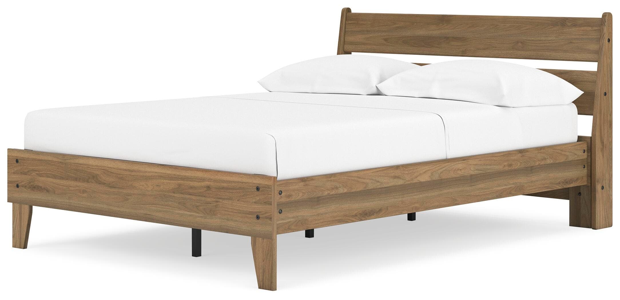 Deanlow Full Platform Panel Bed — Brown/Beige — view 4