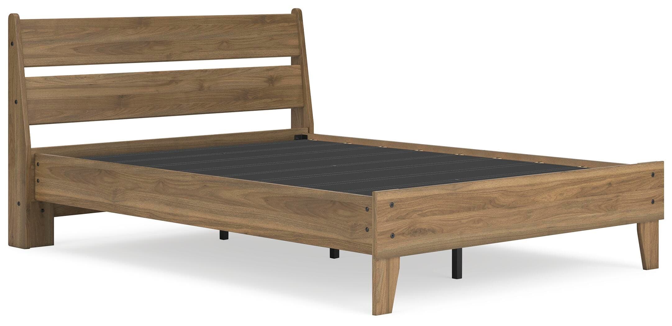 Deanlow Full Platform Panel Bed — Brown/Beige — view 3