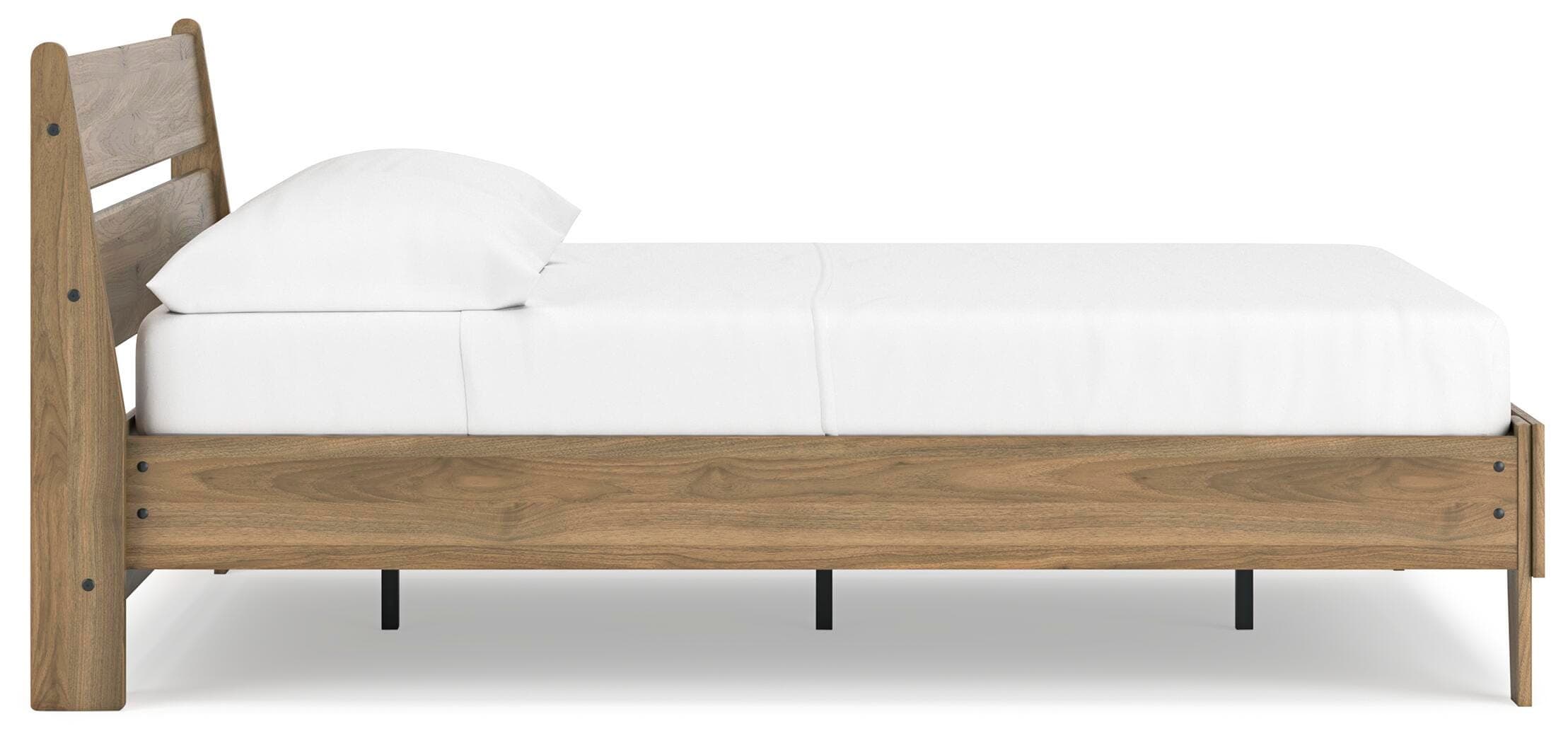 Deanlow Full Platform Panel Bed — Brown/Beige — view 8