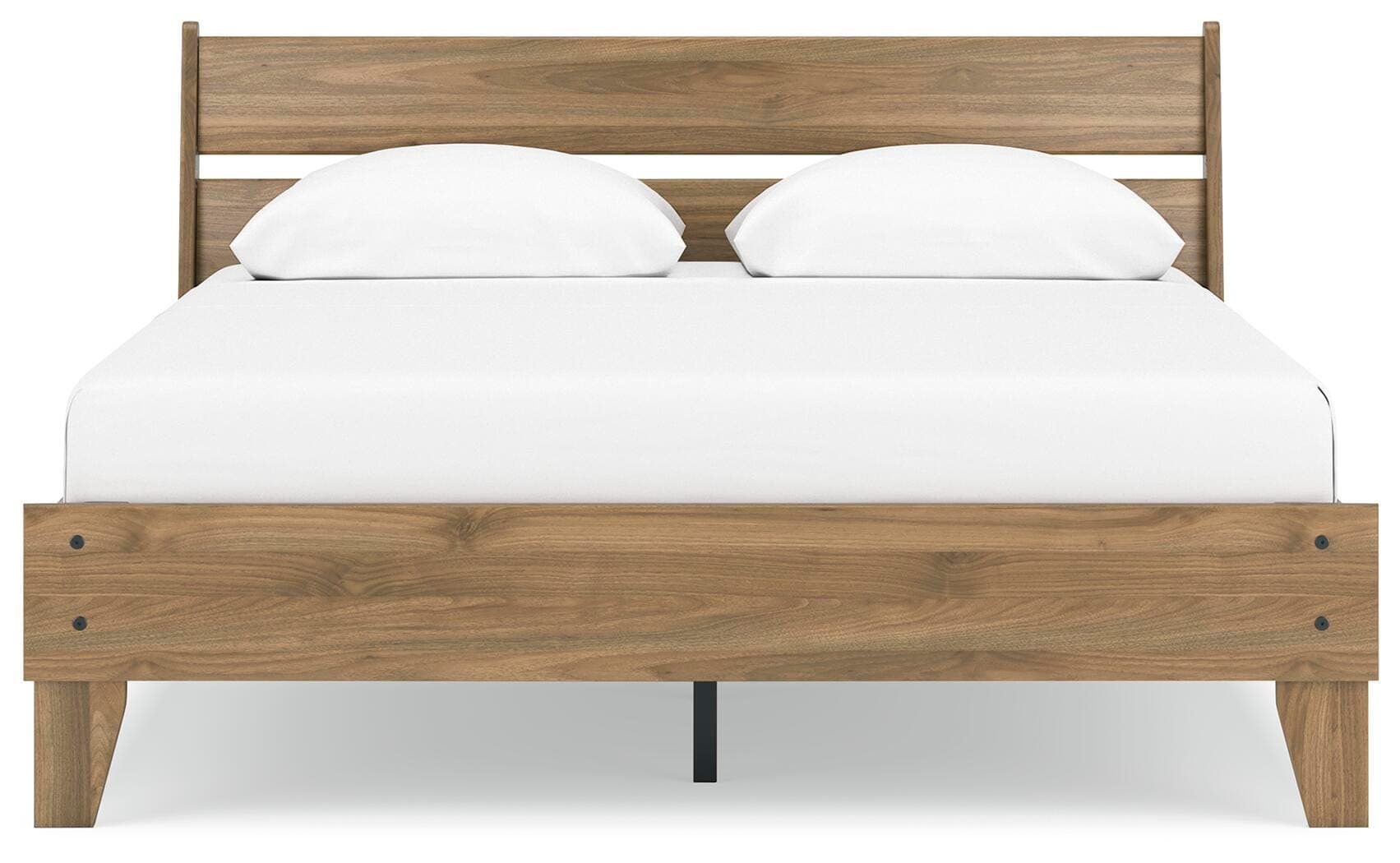 Deanlow Queen Platform Panel Bed — Brown/Beige — view 5