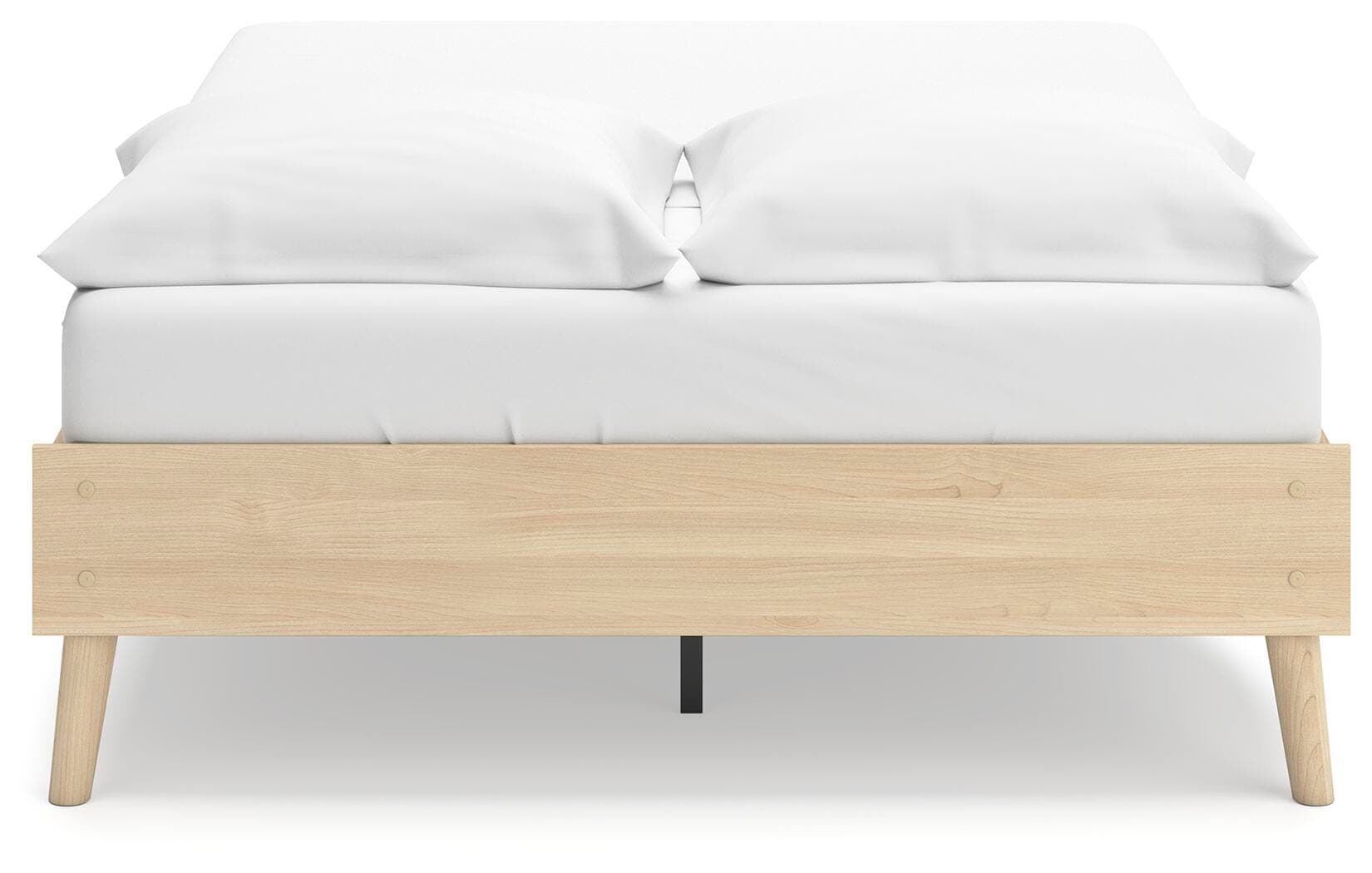 Cabinella Full Platform Bed — Brown/Beige & Natural — view 5