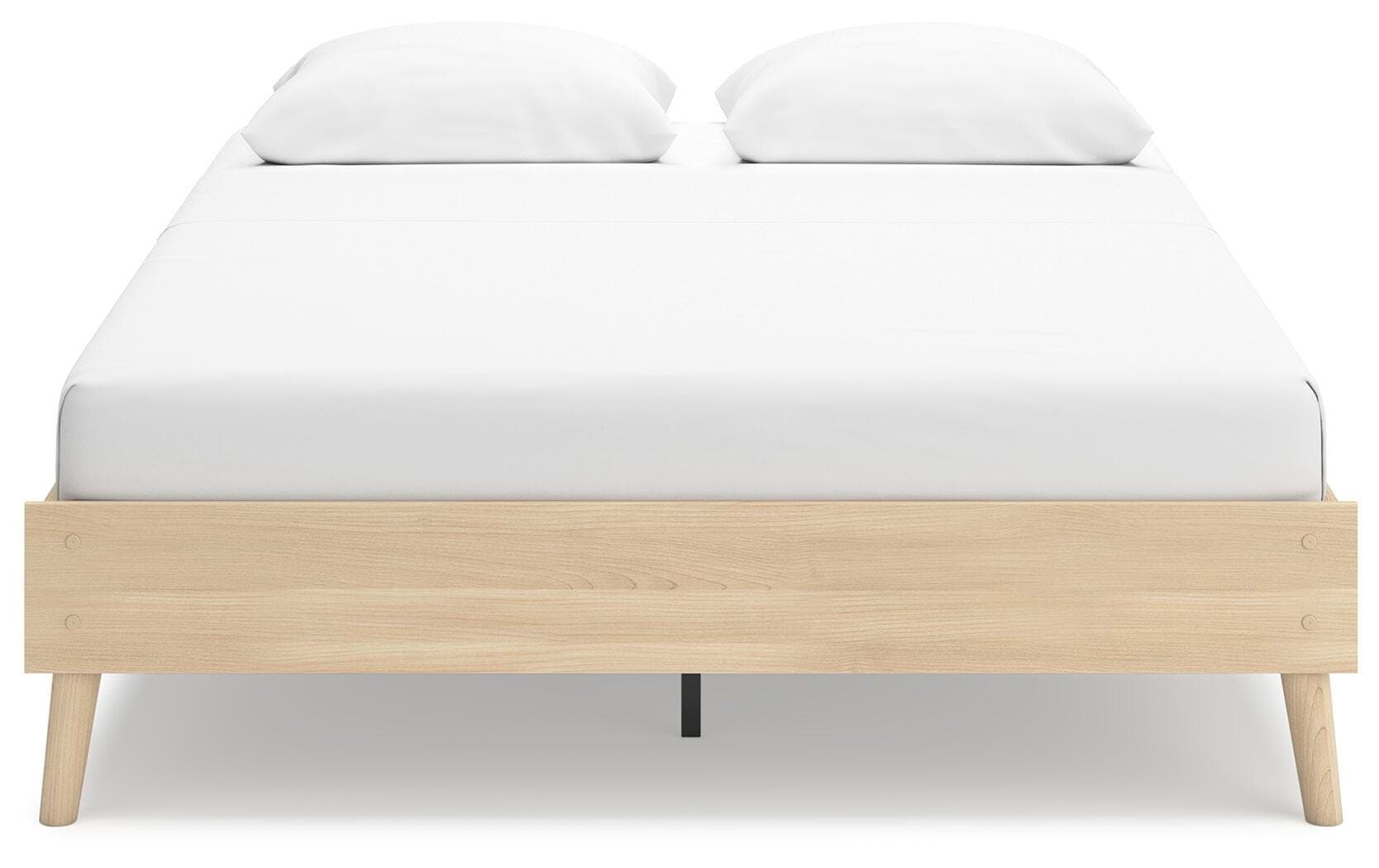 Cabinella Queen Platform Bed — Brown/Beige & Natural — view 4