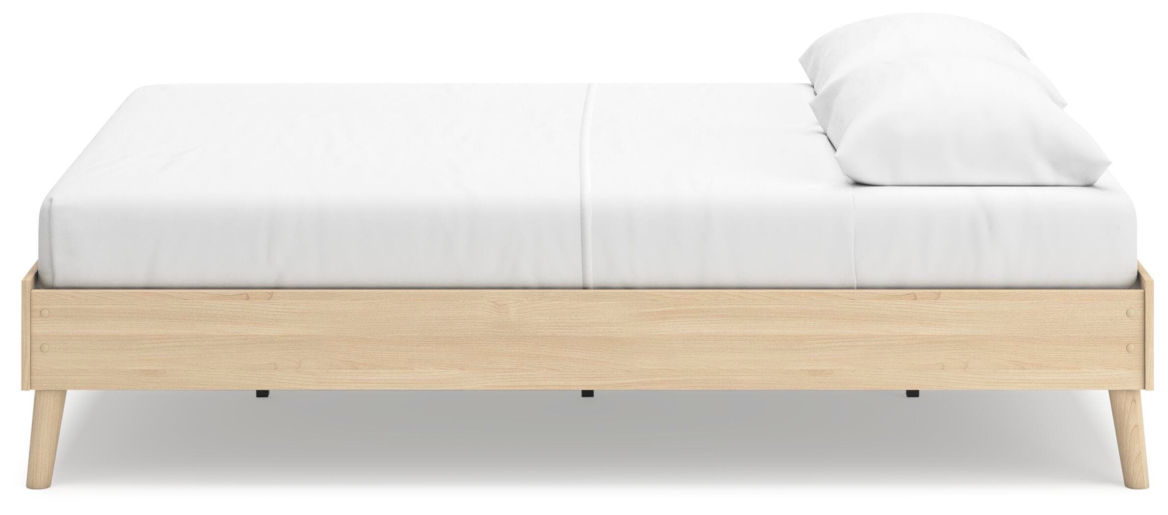 Cabinella Queen Platform Bed — Brown/Beige & Natural — view 6