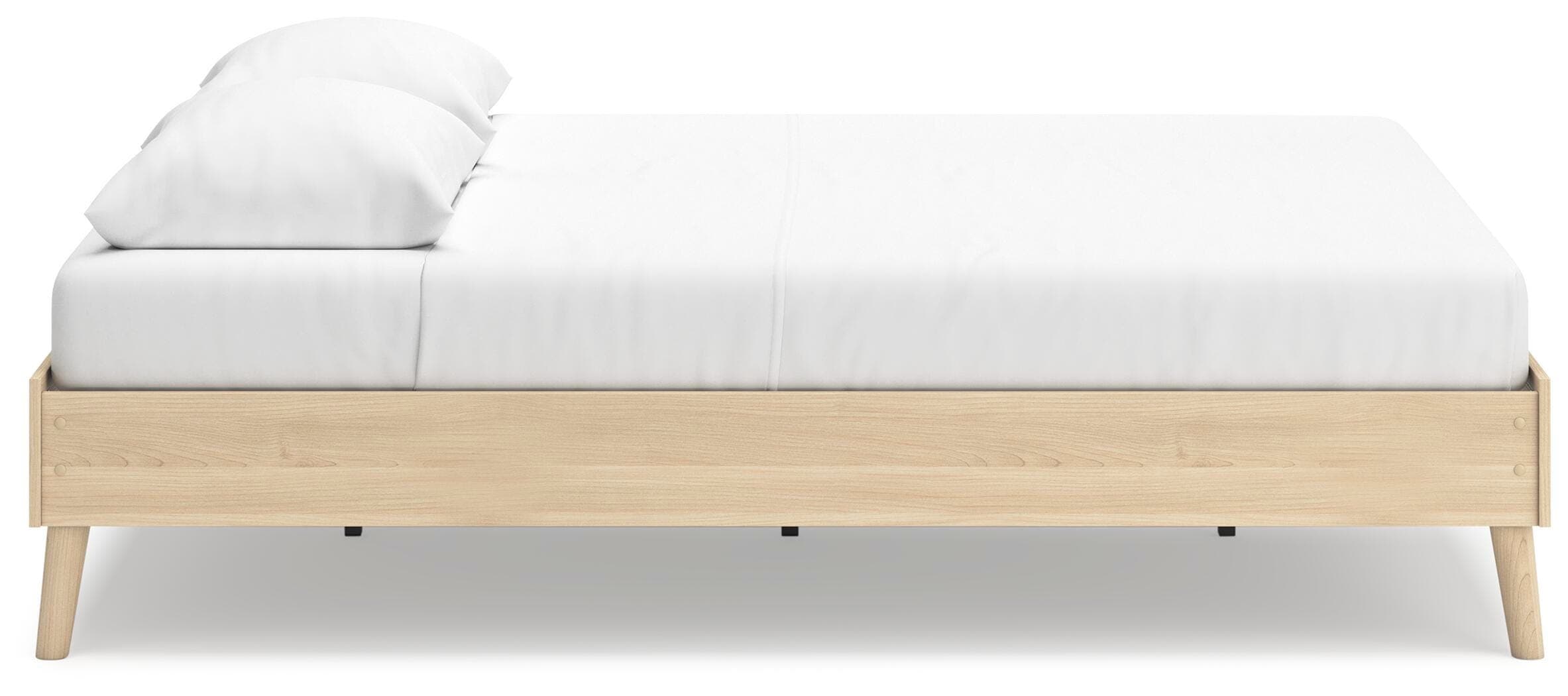 Cabinella Queen Platform Bed — Brown/Beige & Natural — view 7