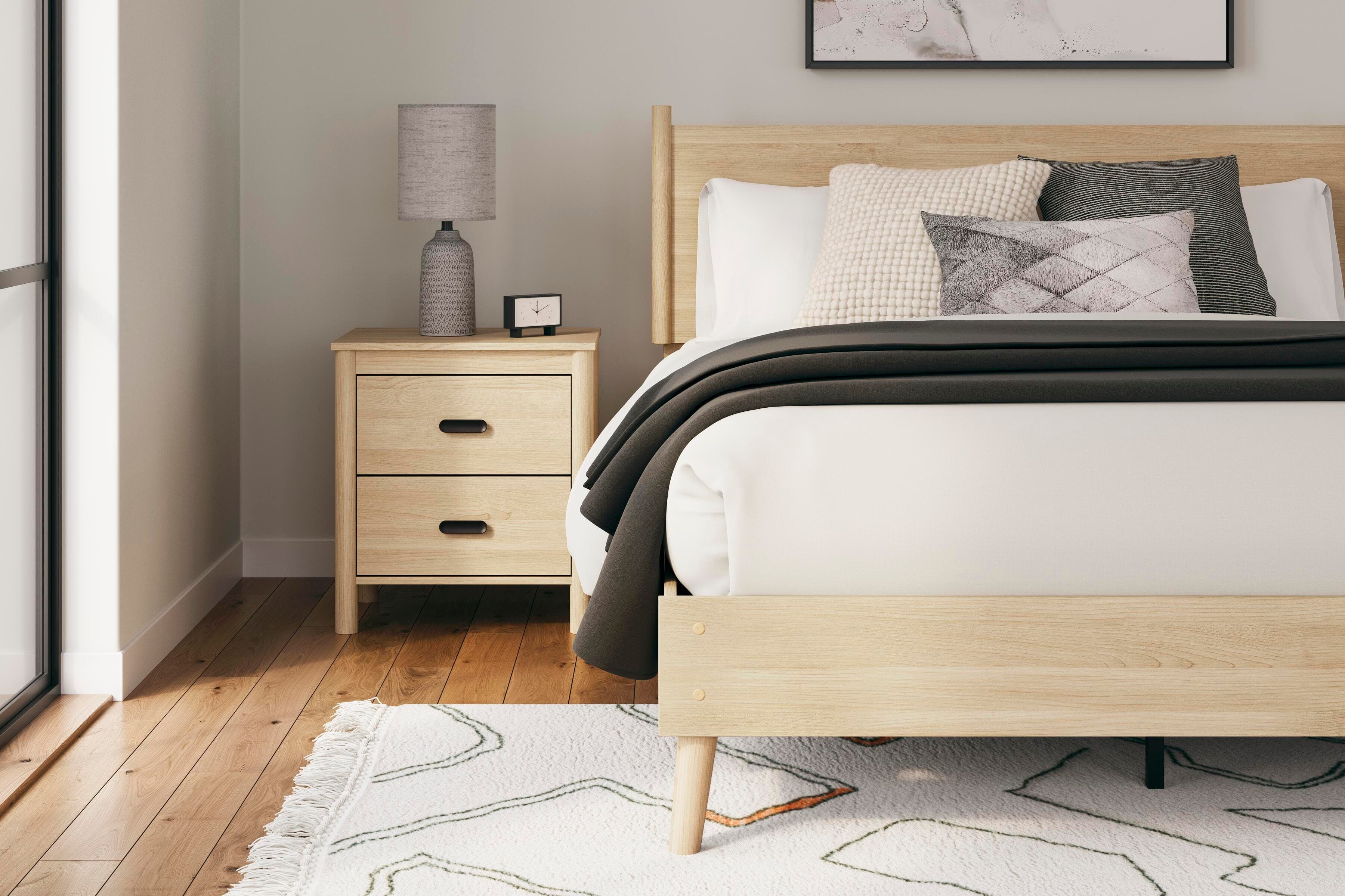 Cabinella Queen Panel Headboard — Brown/Beige & Natural — view 4