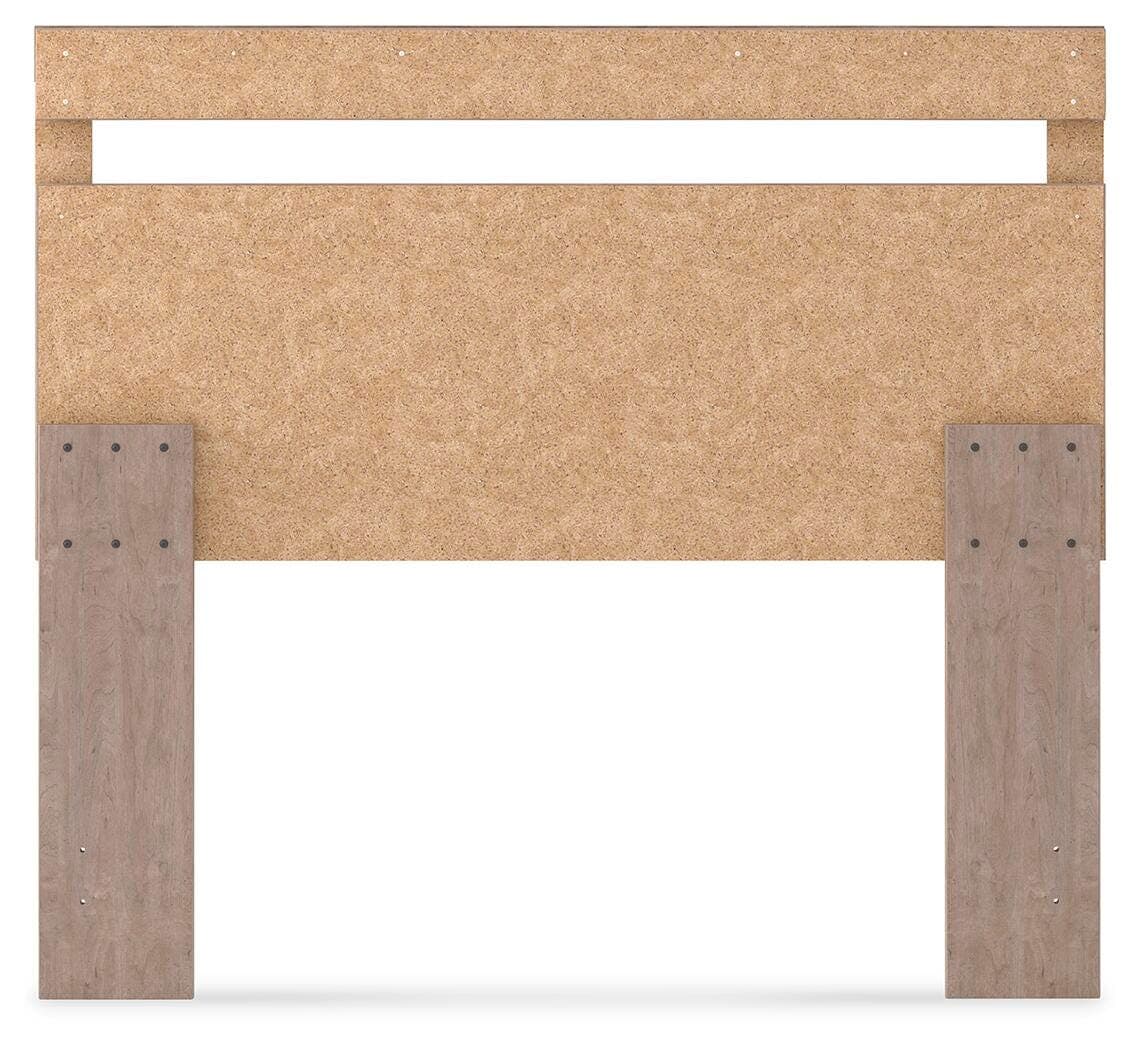 Flannia Full Panel Headboard — Black/Gray — view 5
