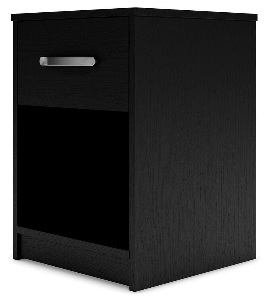 Finch Nightstand — Black/Gray — view 6