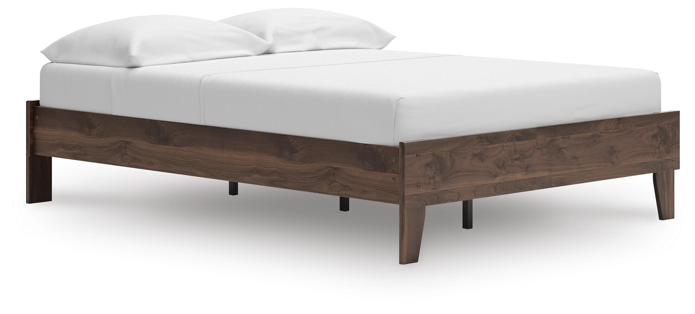 Calverson Full Platform Bed — Brown/Beige — Elite Furniture Cincinnati