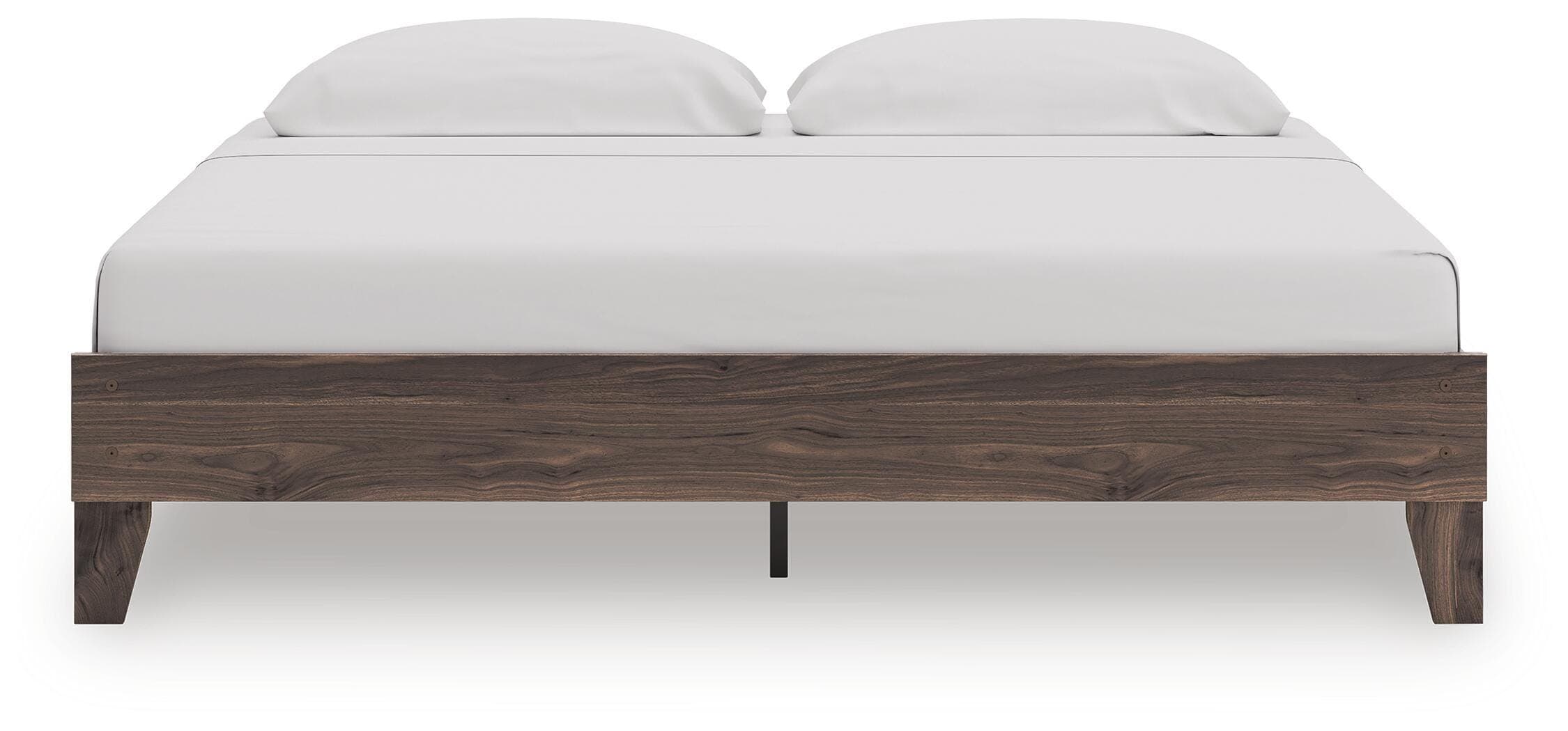Calverson King Platform Bed — Brown/Beige — view 5