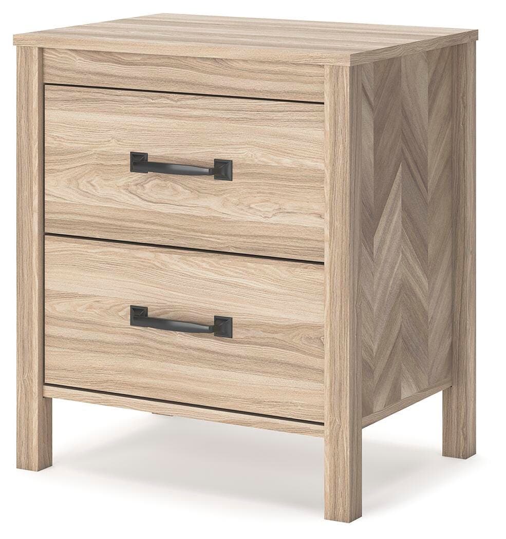 Battelle Nightstand — Brown/Beige — view 3