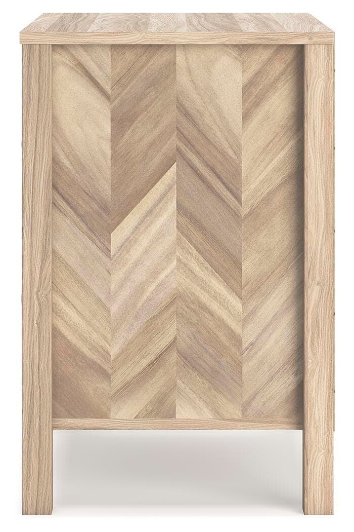 Battelle Nightstand — Brown/Beige — view 7