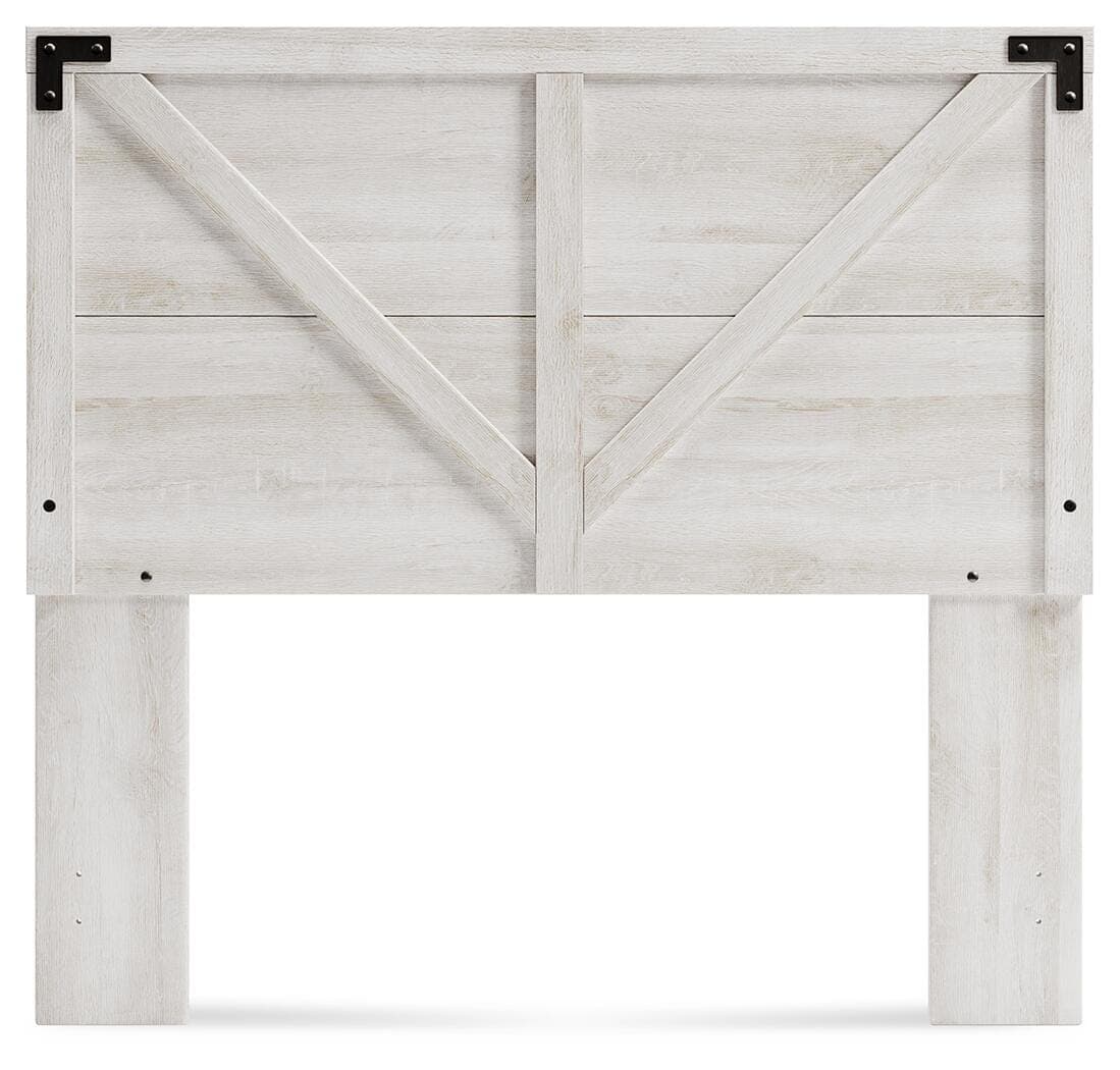 Shawburn Full Crossbuck Panel Headboard — White — view 3