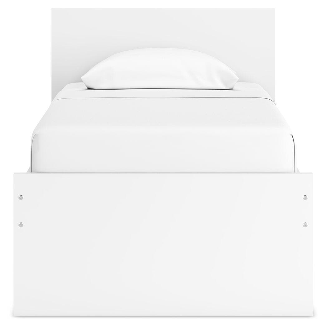Onita Twin Panel Platform Bed — White — view 5