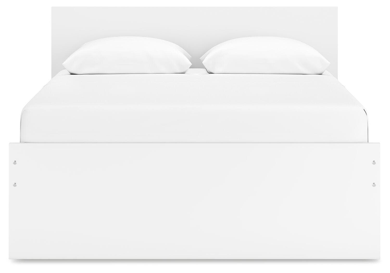 Onita Queen Panel Platform Bed — White — view 5