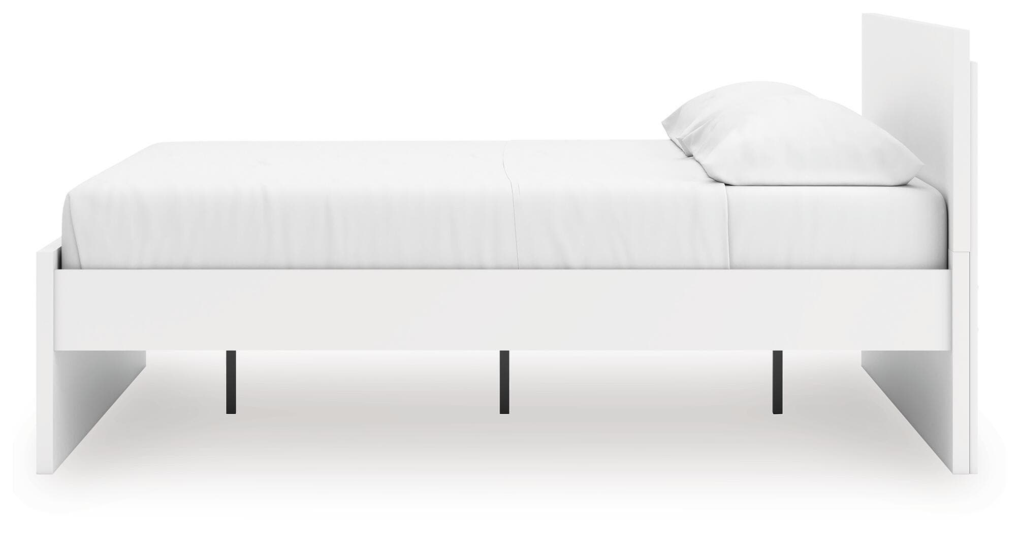Onita King Panel Platform Bed — White — view 8