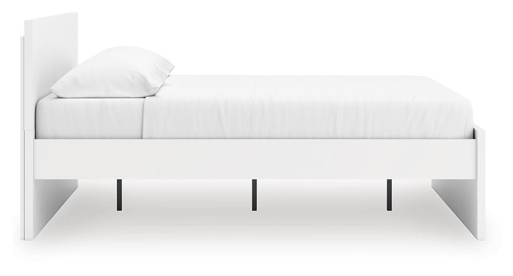 Onita King Panel Platform Bed — White — view 6
