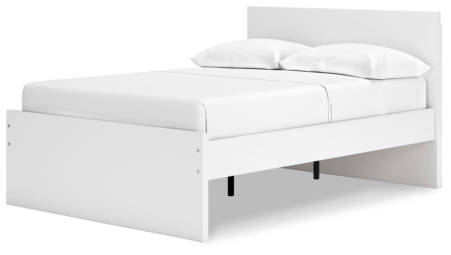 Onita Full Panel Platform Bed — White — view 4