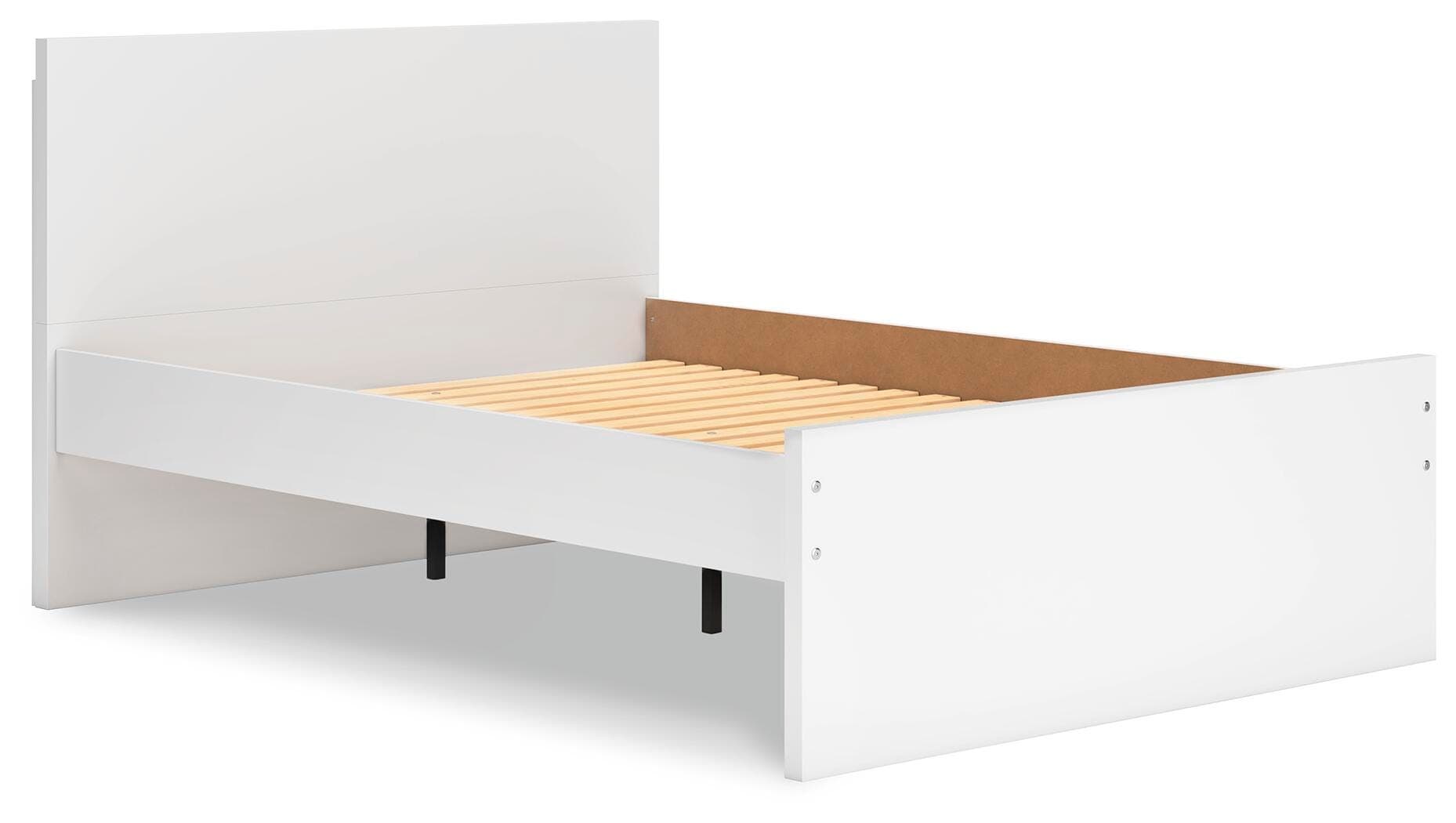 Onita Full Panel Platform Bed — White — view 3