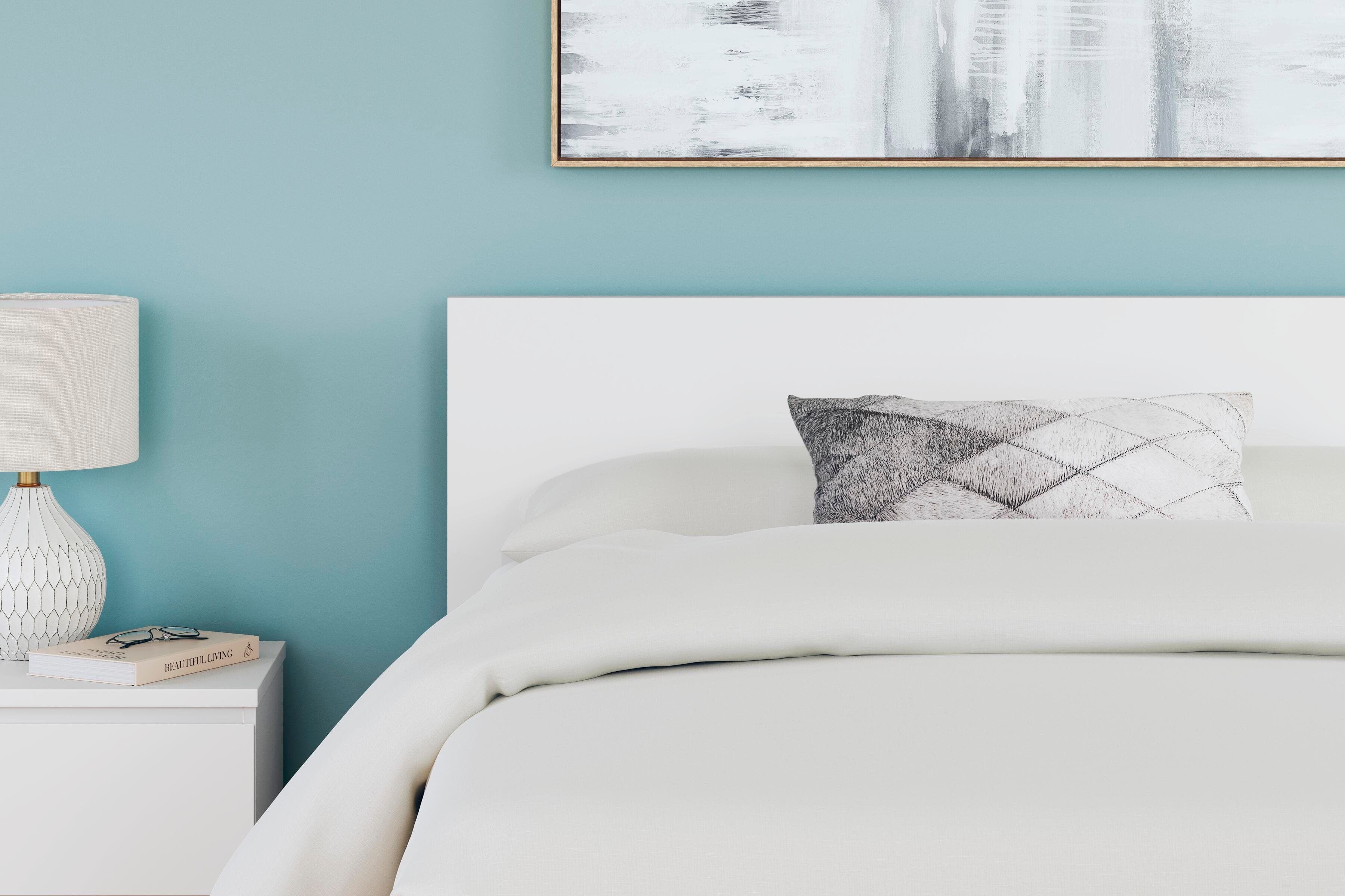 Onita Full Panel Headboard — White — view 2
