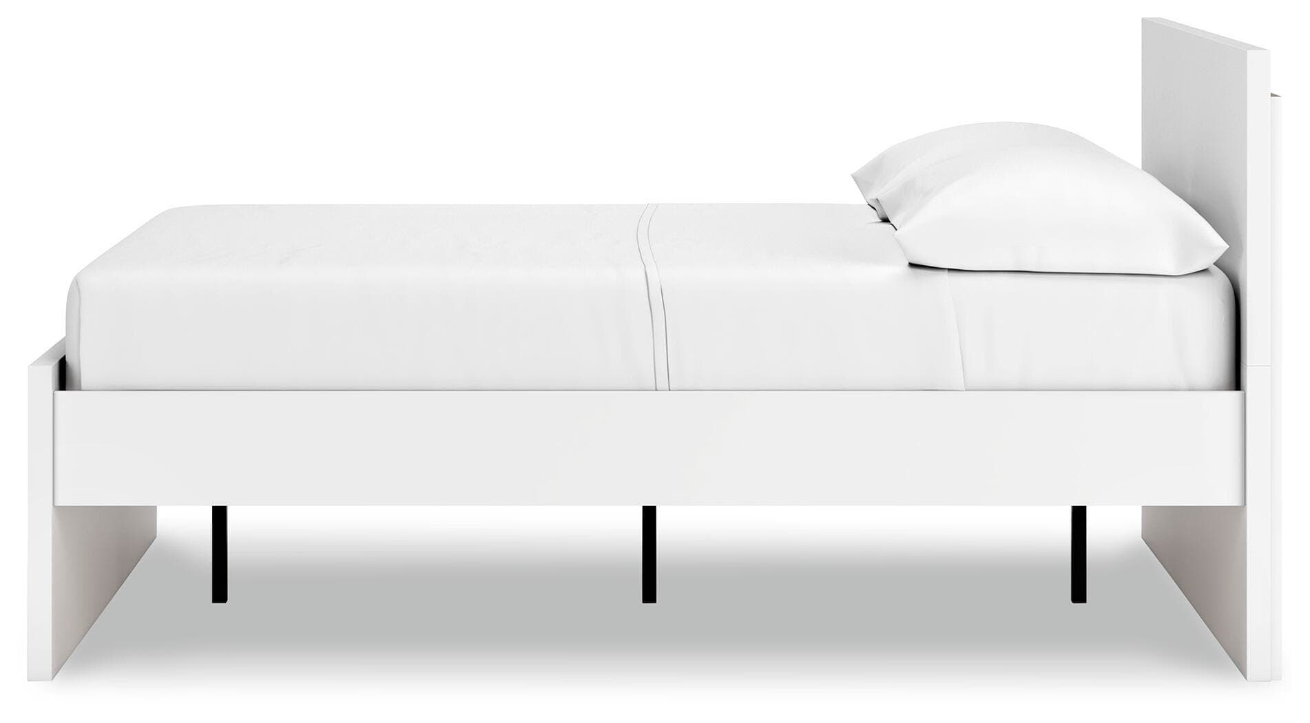 Onita Full Panel Platform Bed — White — view 7