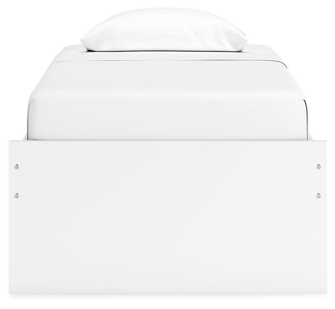 Onita Twin Platform Bed — White — view 6