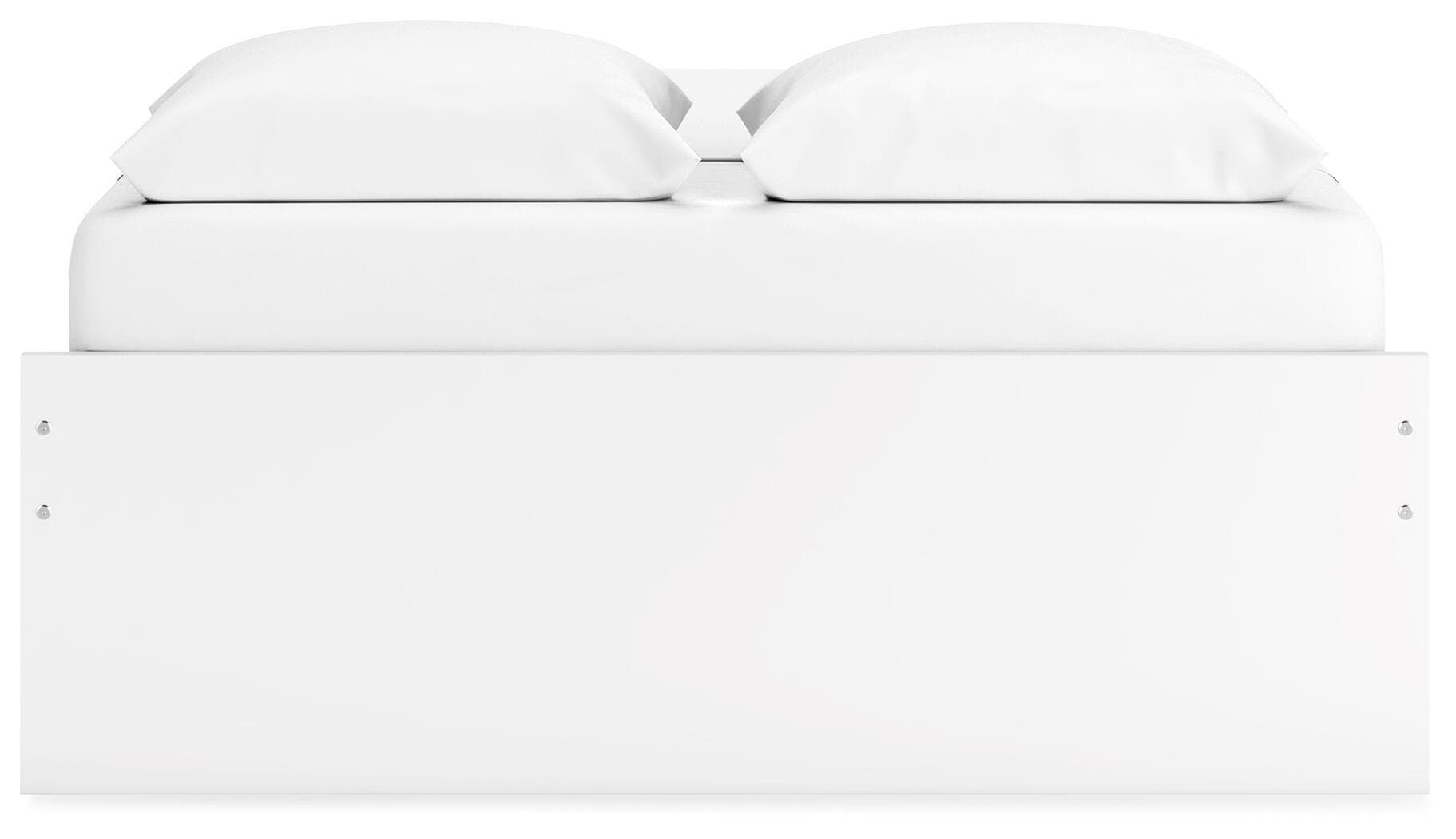 Onita Queen Platform Bed with 2 Side Storage — White — view 7