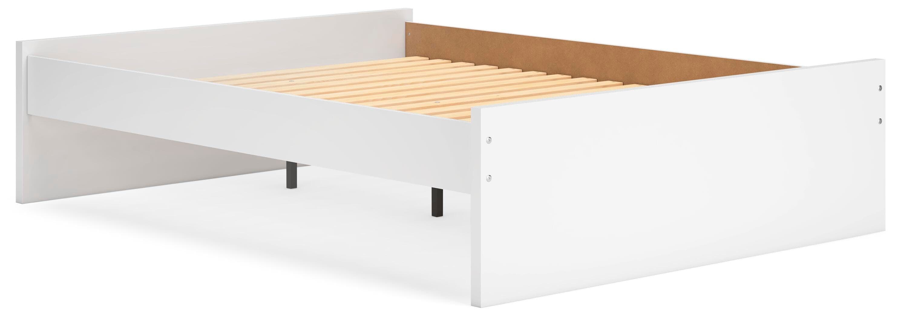 Onita Queen Platform Bed — White — view 3