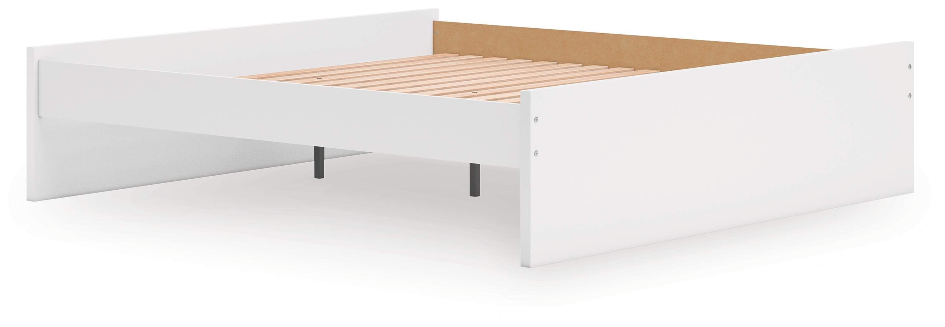 Onita King Platform Bed — White — view 3