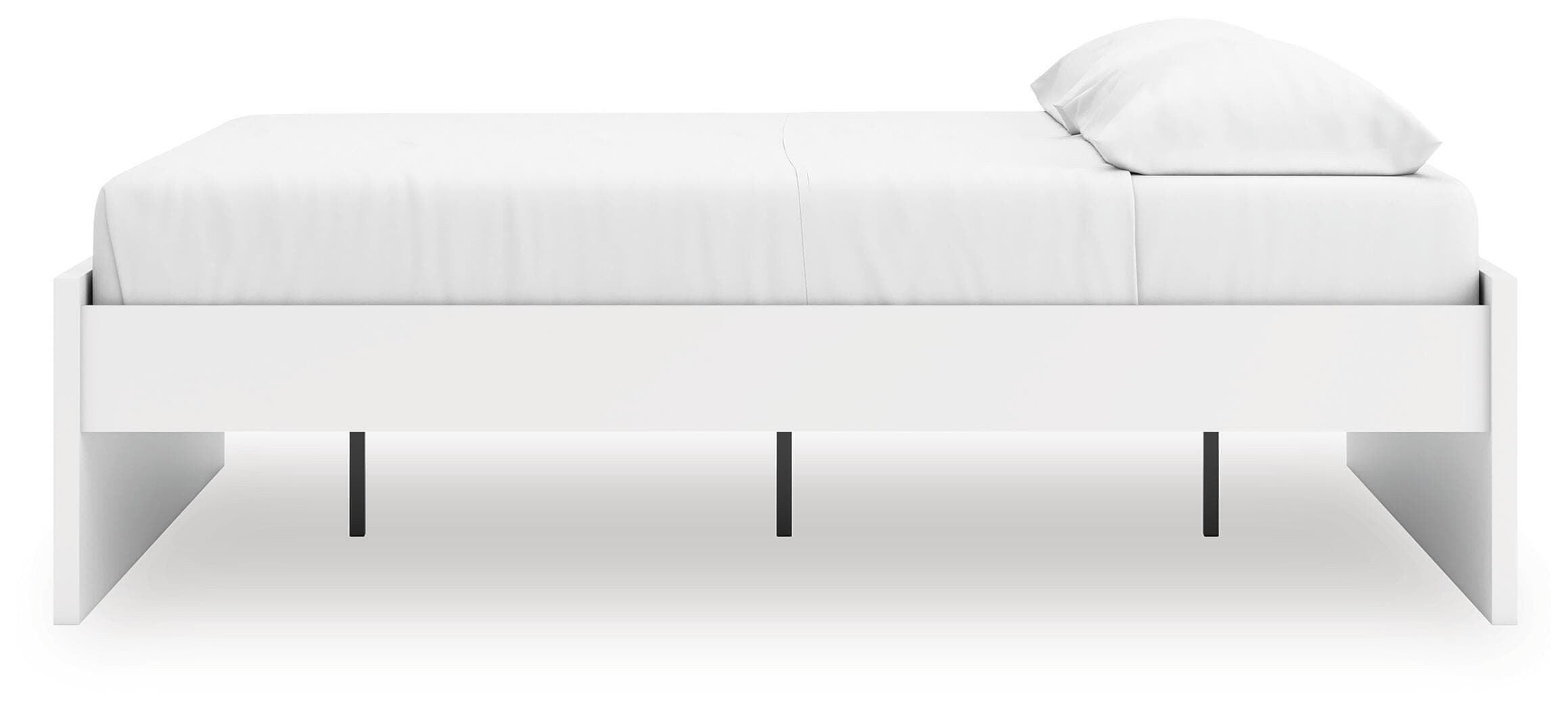 Onita King Platform Bed — White — view 8