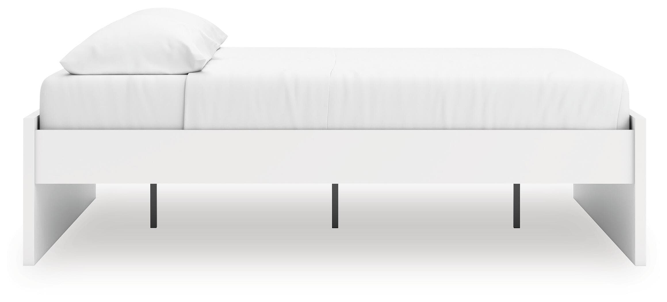 Onita King Platform Bed — White — view 6