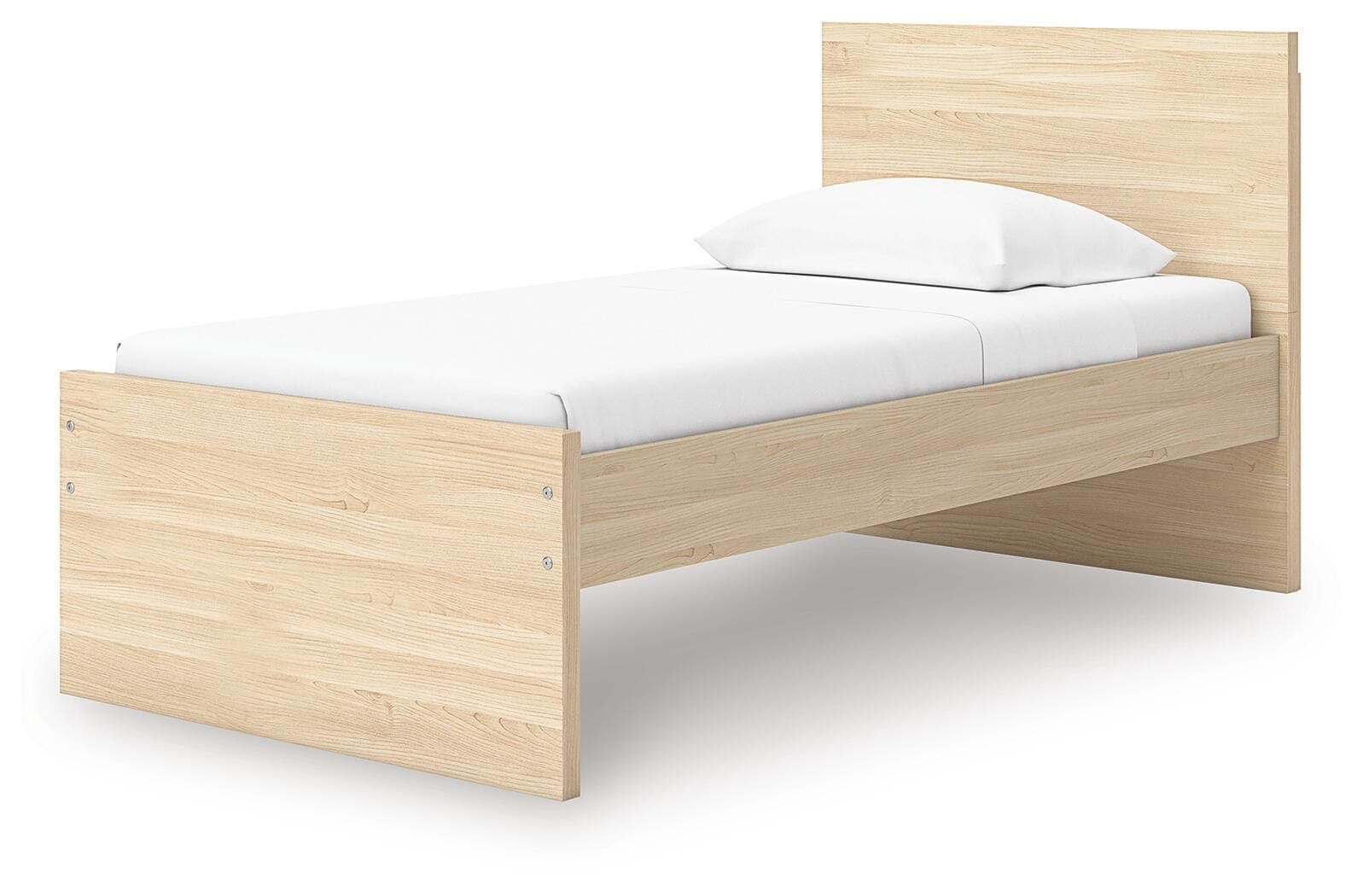 Onita Twin Panel Platform Bed — Natural — view 5