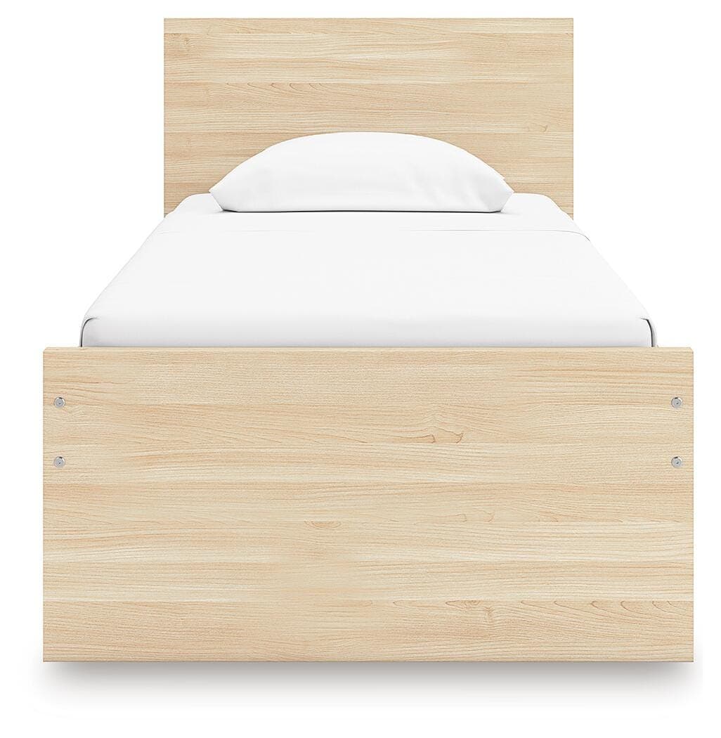 Onita Twin Panel Platform Bed — Natural — view 4