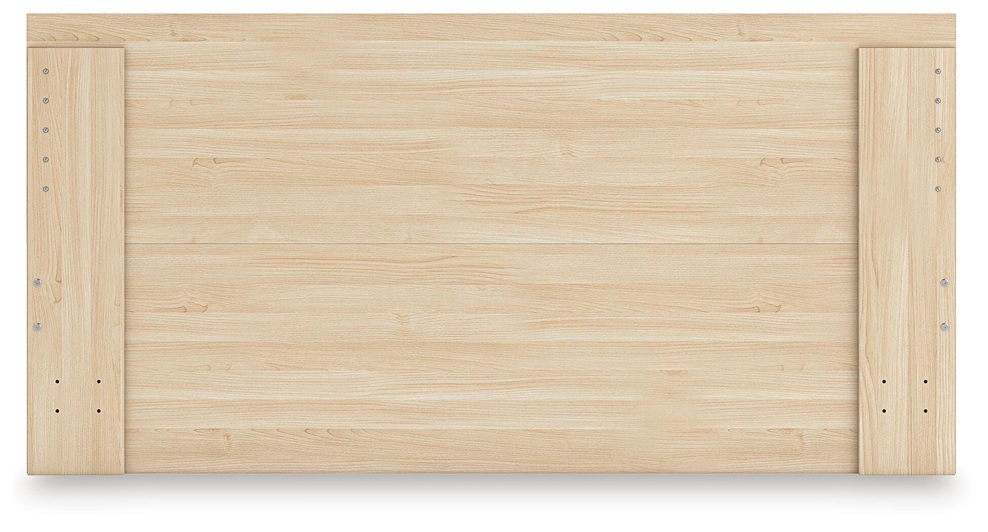 Onita Queen Panel Platform Bed with 2 Side Storage — Natural — view 7