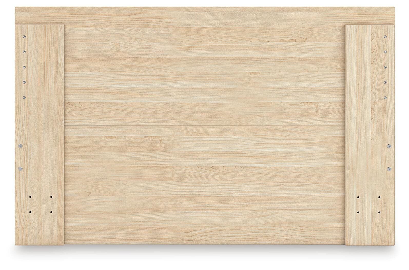 Onita Queen Panel Platform Bed with 1 Side Storage — Natural — view 8