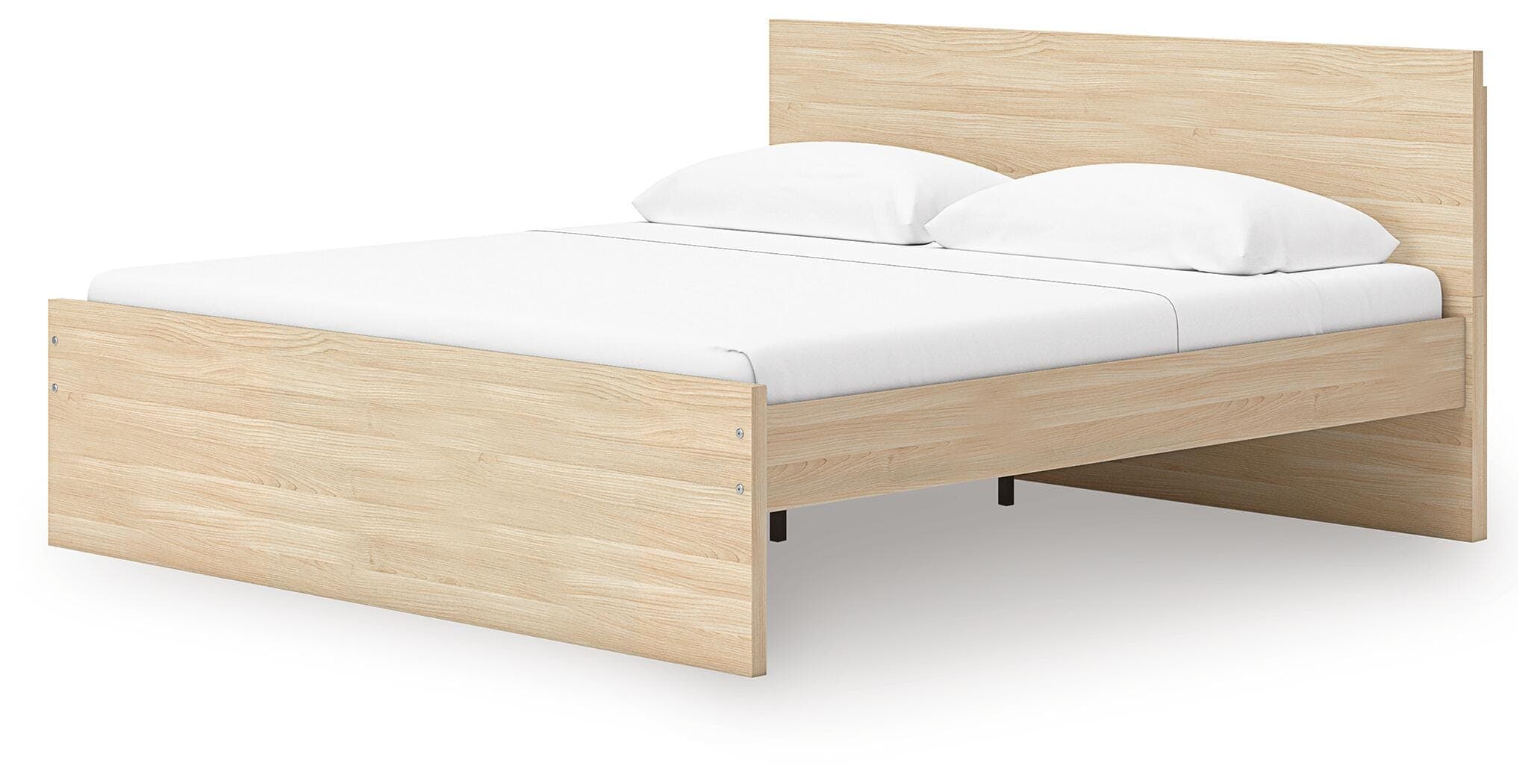 Onita Queen Panel Platform Bed — Natural — view 5