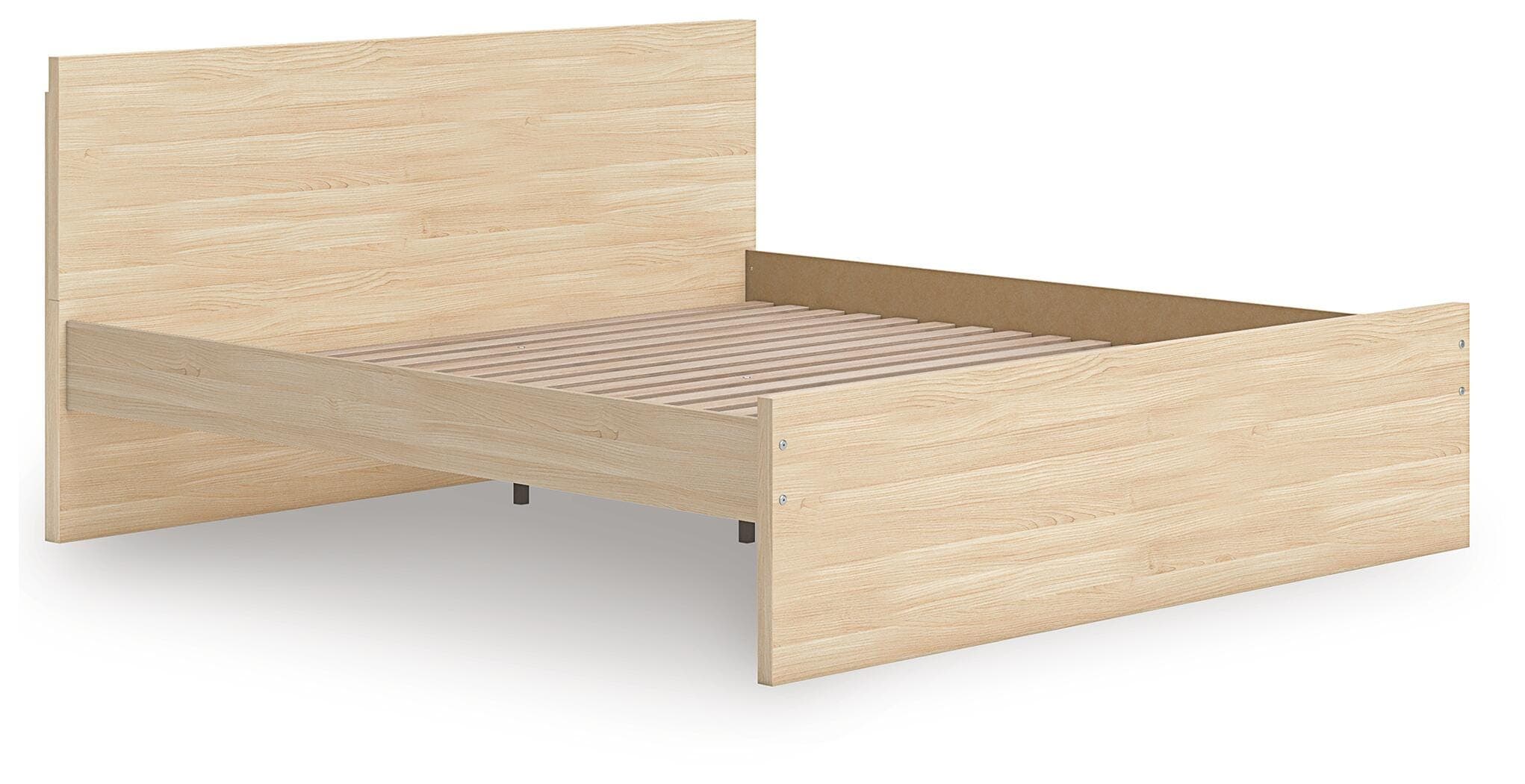 Onita Queen Panel Platform Bed — Natural — view 3
