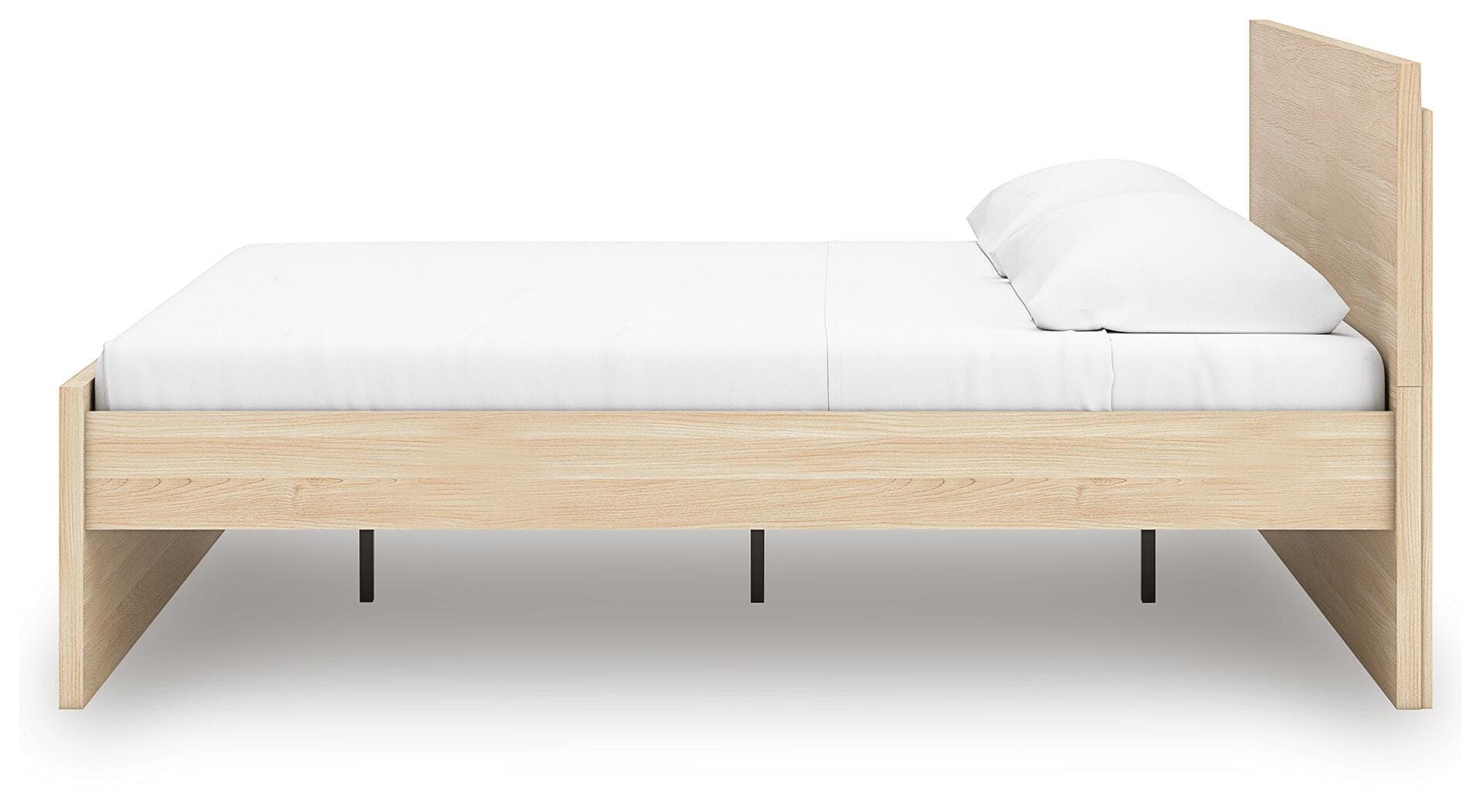 Onita Queen Panel Platform Bed — Natural — view 8