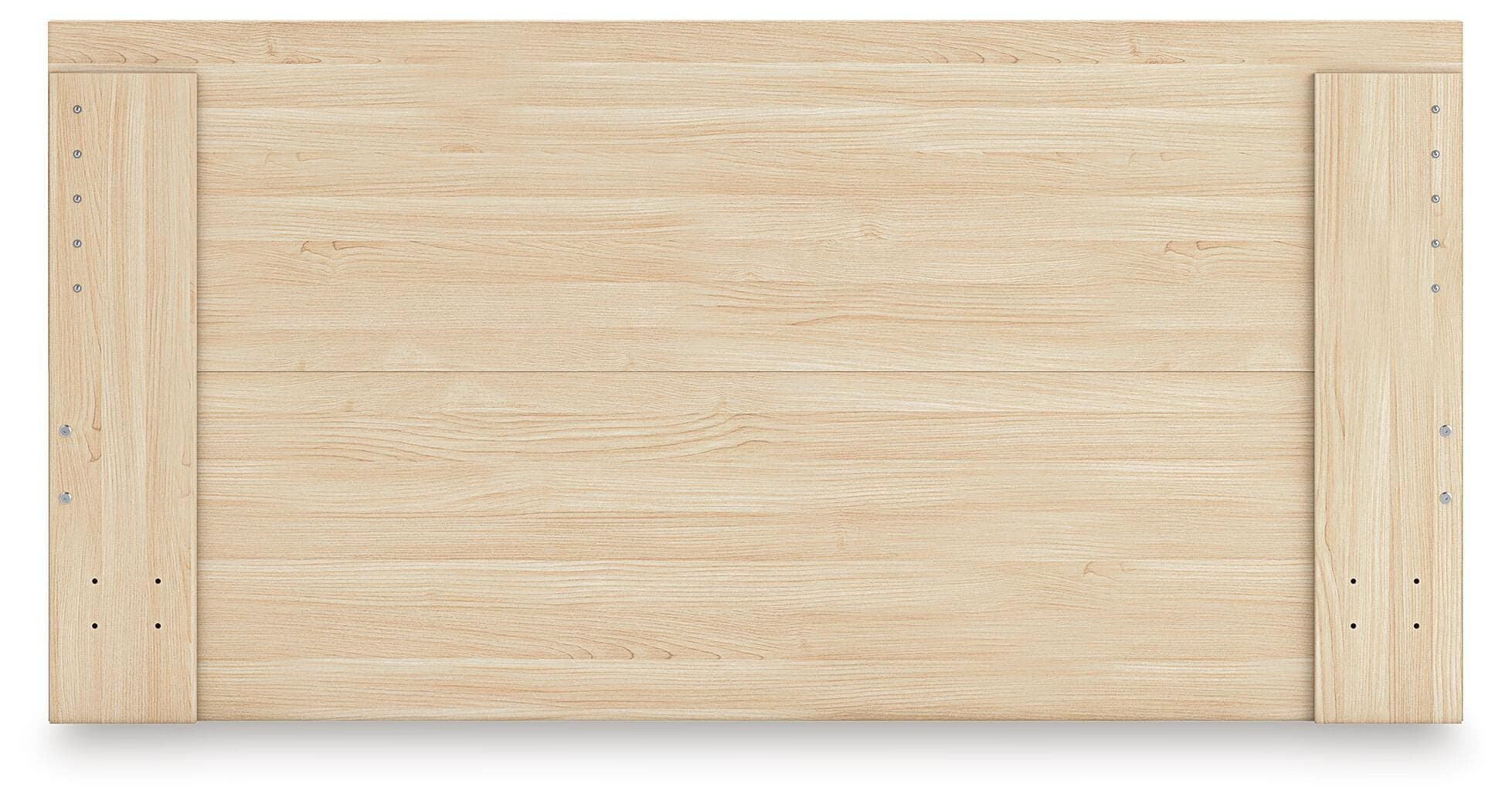 Onita King Panel Platform Bed with 2 Side Storage — Natural — view 8