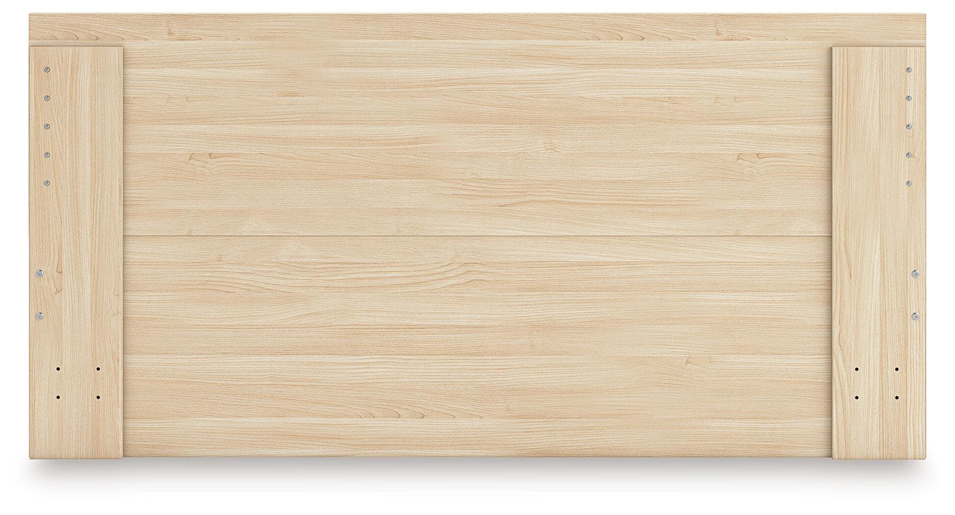 Onita King Panel Platform Bed with 1 Side Storage — Natural — view 8