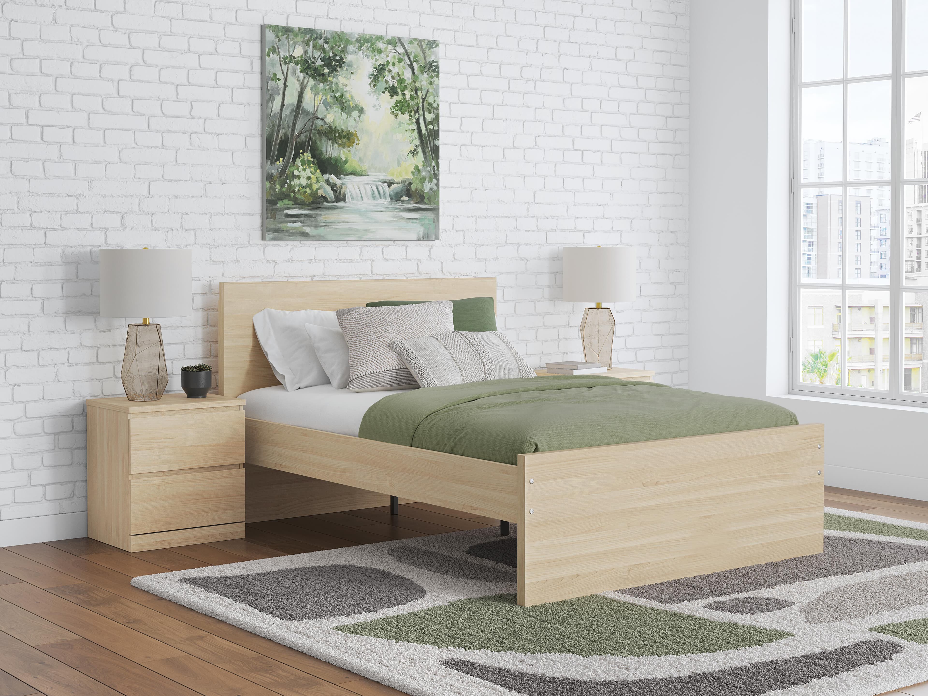 Onita Full Panel Headboard — Natural — view 2