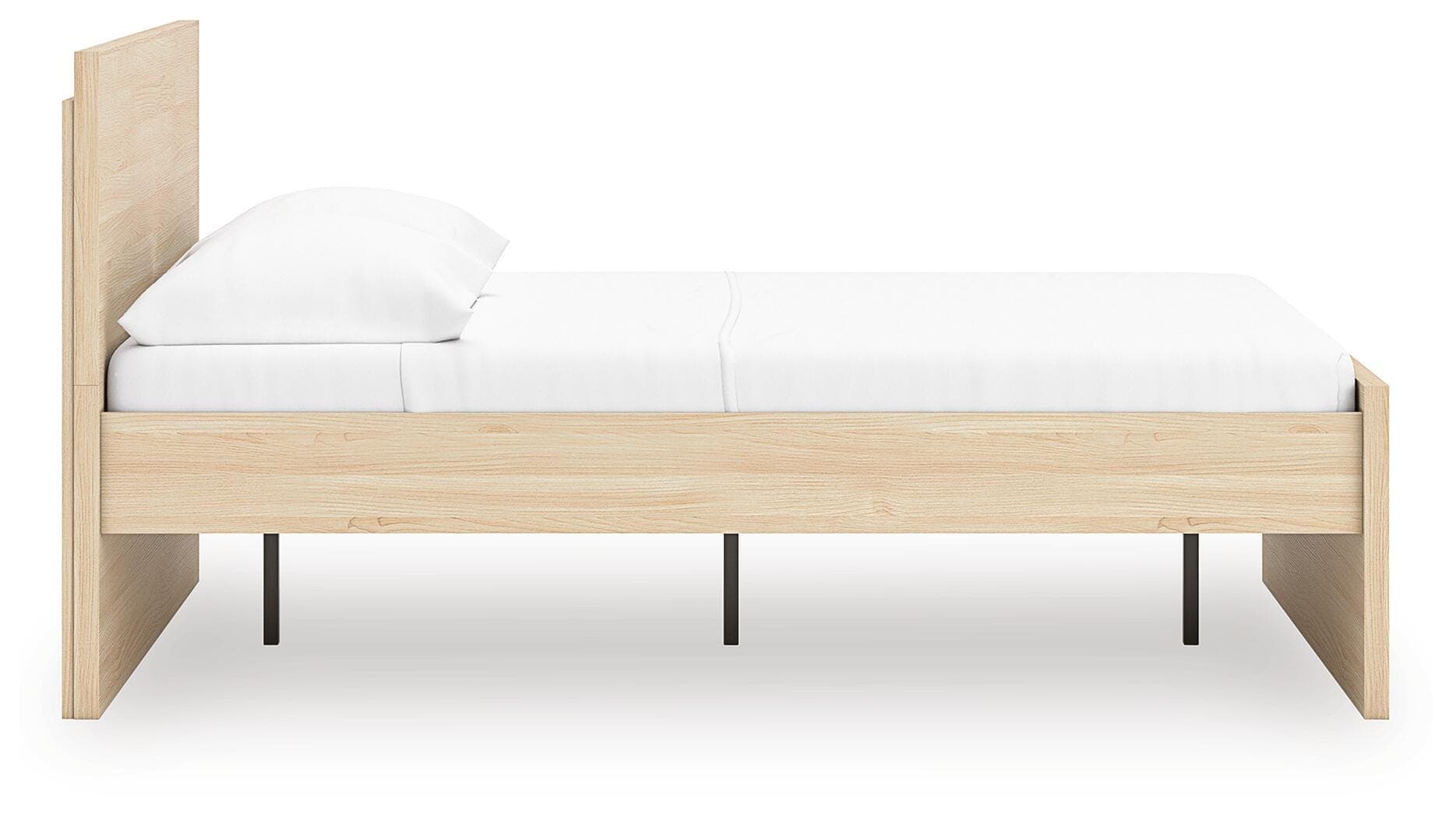 Onita King Panel Platform Bed — Natural — view 6